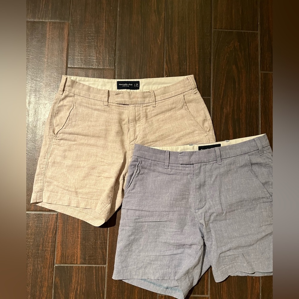 Abercrombie & Fitch linen blend shorts